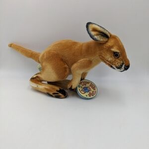 NWT Tiger Tale Toys Viahart Kangaroo Poseable Plush Stuffed Animal Kipps